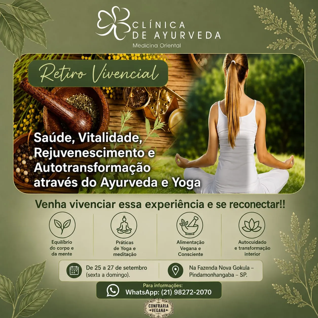 Retiro Vivencial de Ayurveda e Yoga
